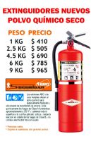 EXTINGUIDORES NUEVOS POLVO QUÍMICO SECO